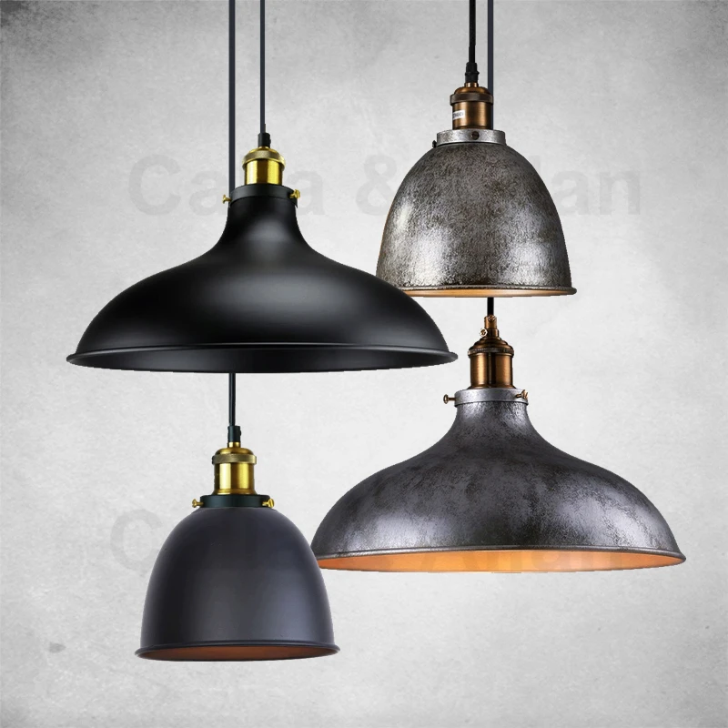 

Lighting industrial style retro wrought iron loft bar coffee American lamp restaurant pot cover bar designer chandelier