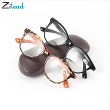 Zilead Сверхлегкий модные пластиковые очки для чтения Для мужчин Для женщин дальнозоркостью Классическая неразрывный очки для чтения 1,5 2,0 2,5 3,0 3,5