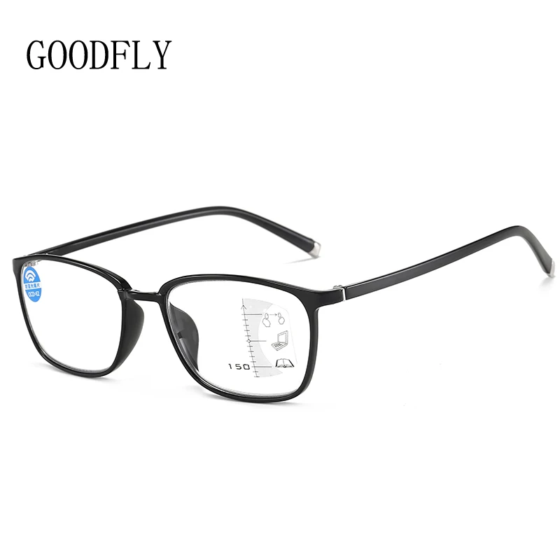 

Progressive Multifocal Reading Glasses Men Women Blue Light Blocking Glasses Super Light Square Computer Glasses Presbyopic