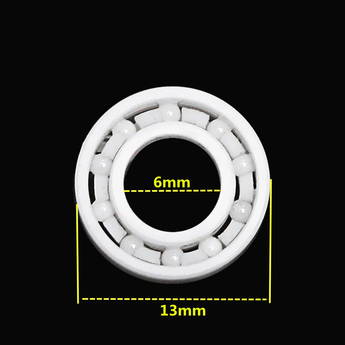 606/608/R188/6000 Полный керамический шариковый подшипник циркония Bearing8x22x7mm/6x13x3mm/10x26x8mm/10x26x8mm оксид ZrO2 шариковый подшипник