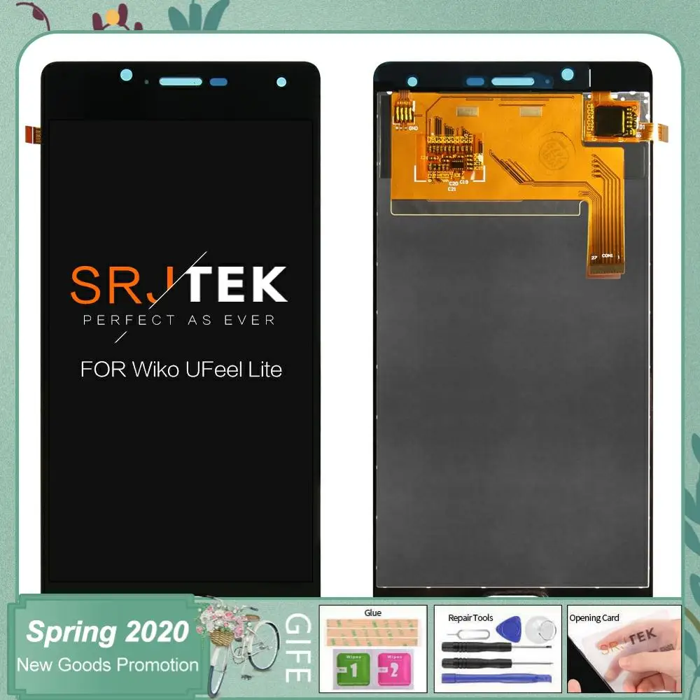 

5" High Quality LCD For wiko U Feel Lite Display Touch Screen Digitizer Assembly For wiko U Feel LCD Screen Glass Panel Replaces