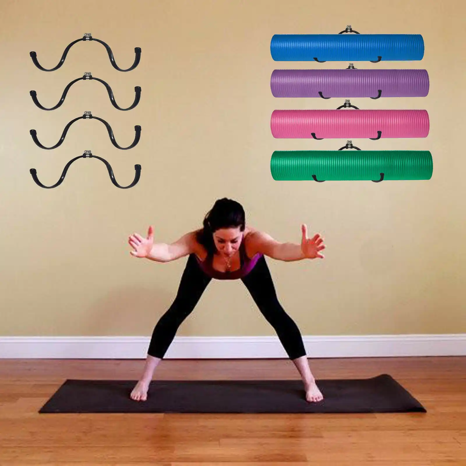 exercise mat storage rack