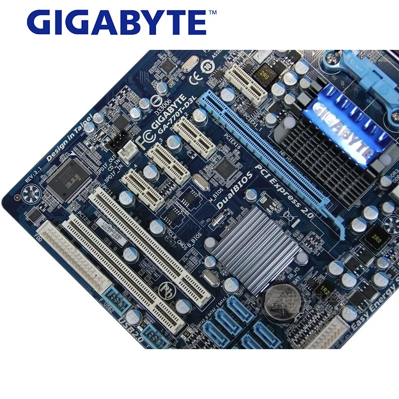 Разъем AM3 для AMD 770 Gigabyte GA-MA770T-D3L материнская плата DDR3 8 Гб GA MA770T-D3L системная плата ATX используется PCI-E X16