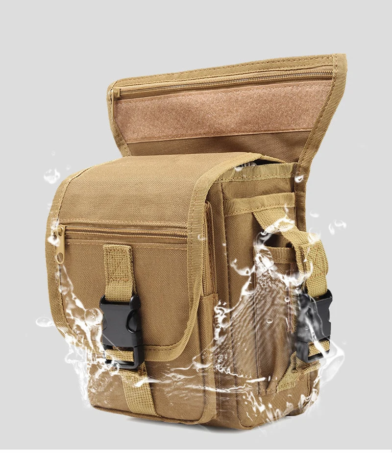 Molle, сумка для ног, военная, 1000D, нейлоновая, водонепроницаемая, мужская, тактическая, поясная сумка, для ног, для путешествий, для походов, охоты, кемпинга, велоспорта