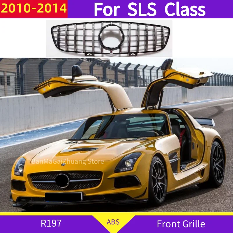 Griglia Anteriore C197 Gt Per Mercedes-Benz Classe Sls R197 A197 2010-2014 Per Sls Amg Base Coupé 2 Porte Gt Convertibile Abs Grill