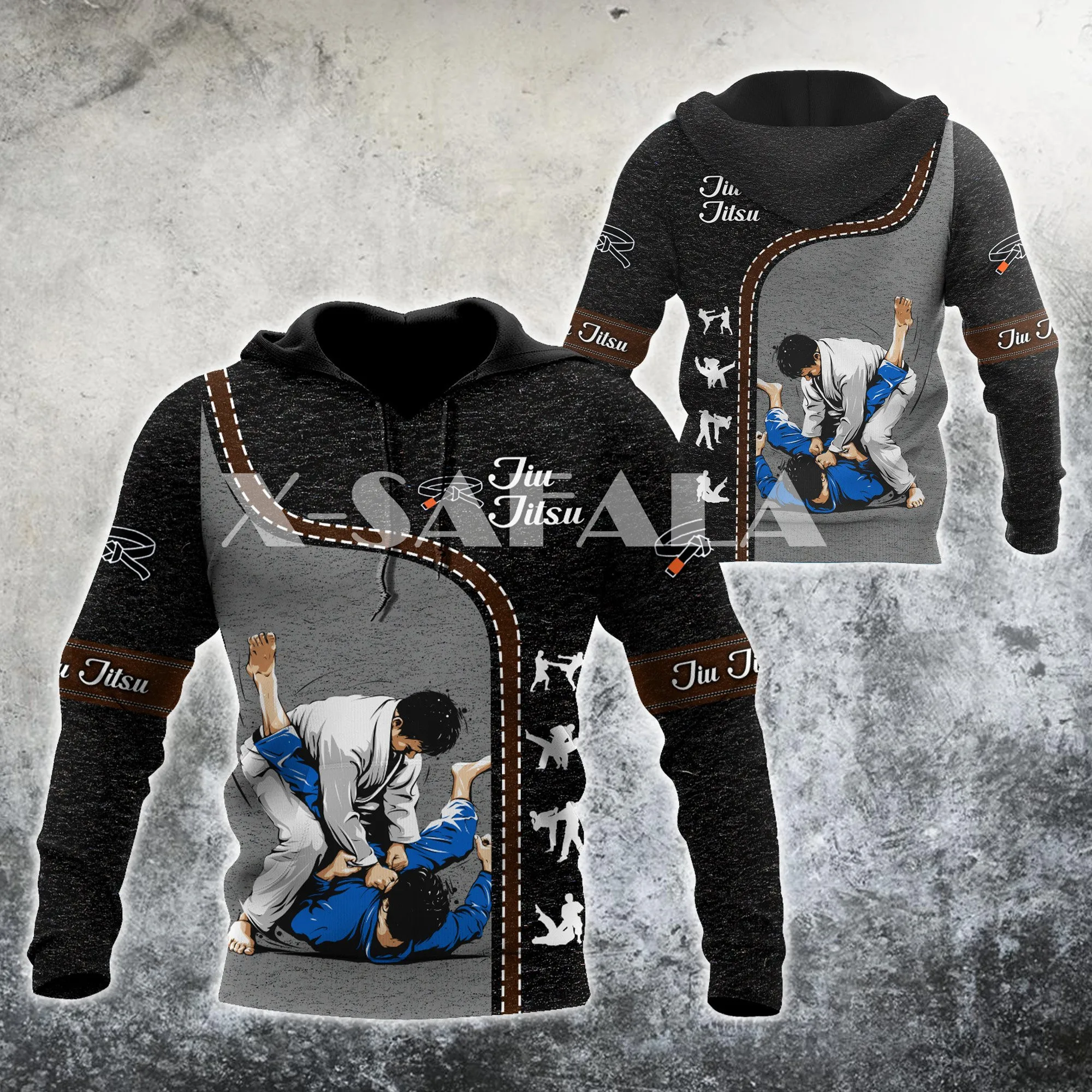 Loving Jiu Jitsu Culture Judo 3D Print Size XS-7XL Hoodie Man Women Harajuku Outwear Zipper Pullover Sweatshirt Casual Unisex-5 | Мужская