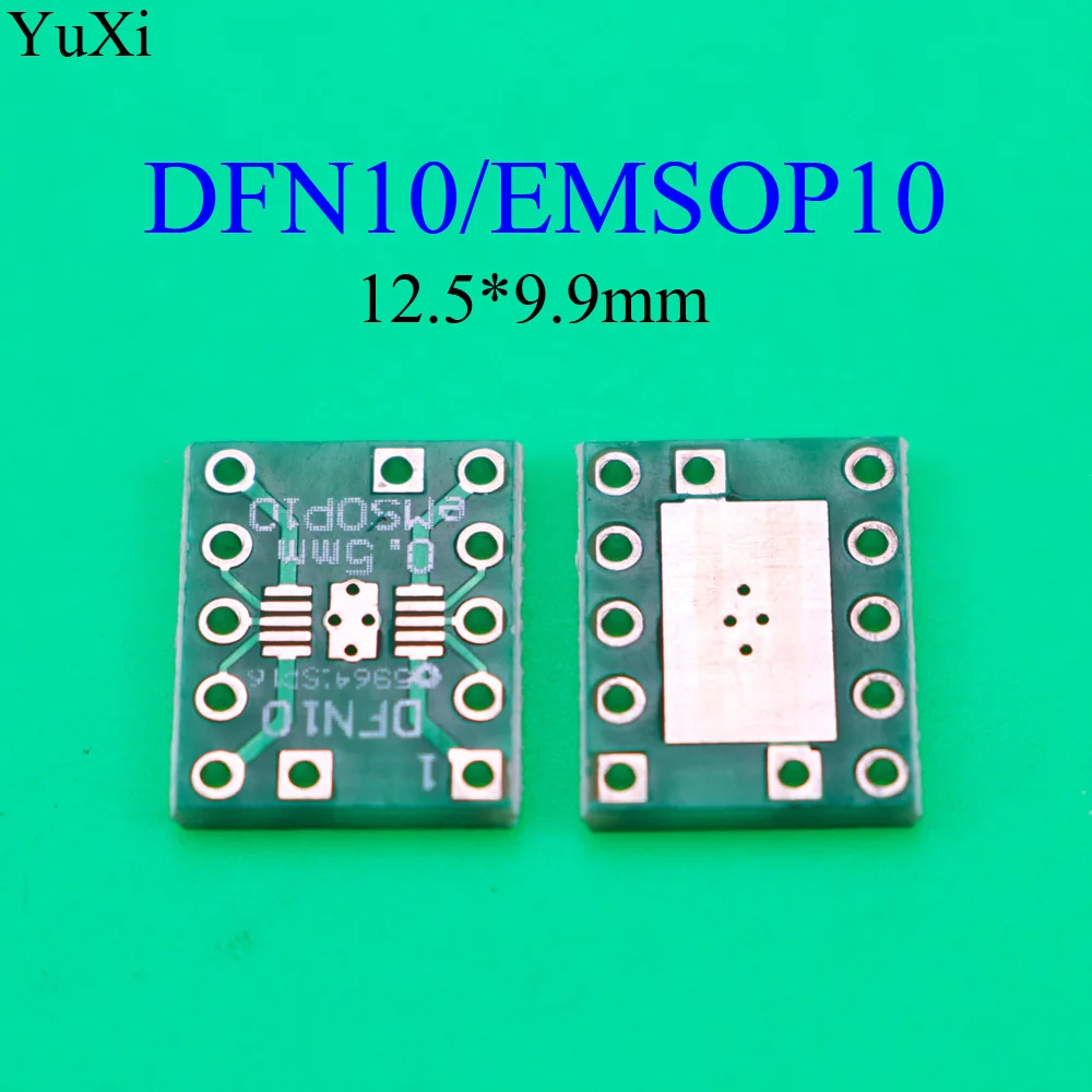 YuXi DFN10 eMSOP10 поворотный модуль DIP10 0 5 мм Шаг с адаптером охлаждения IC разъем/плата