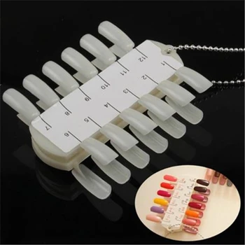 Preise 1PC Professional Nagel Werkzeug Z-form Kunststoff Nagel Farbe Diagramm Regal Nail Art Salon Zeigt Display Mit 24 Tipps Praxis Gefälschte Nagel