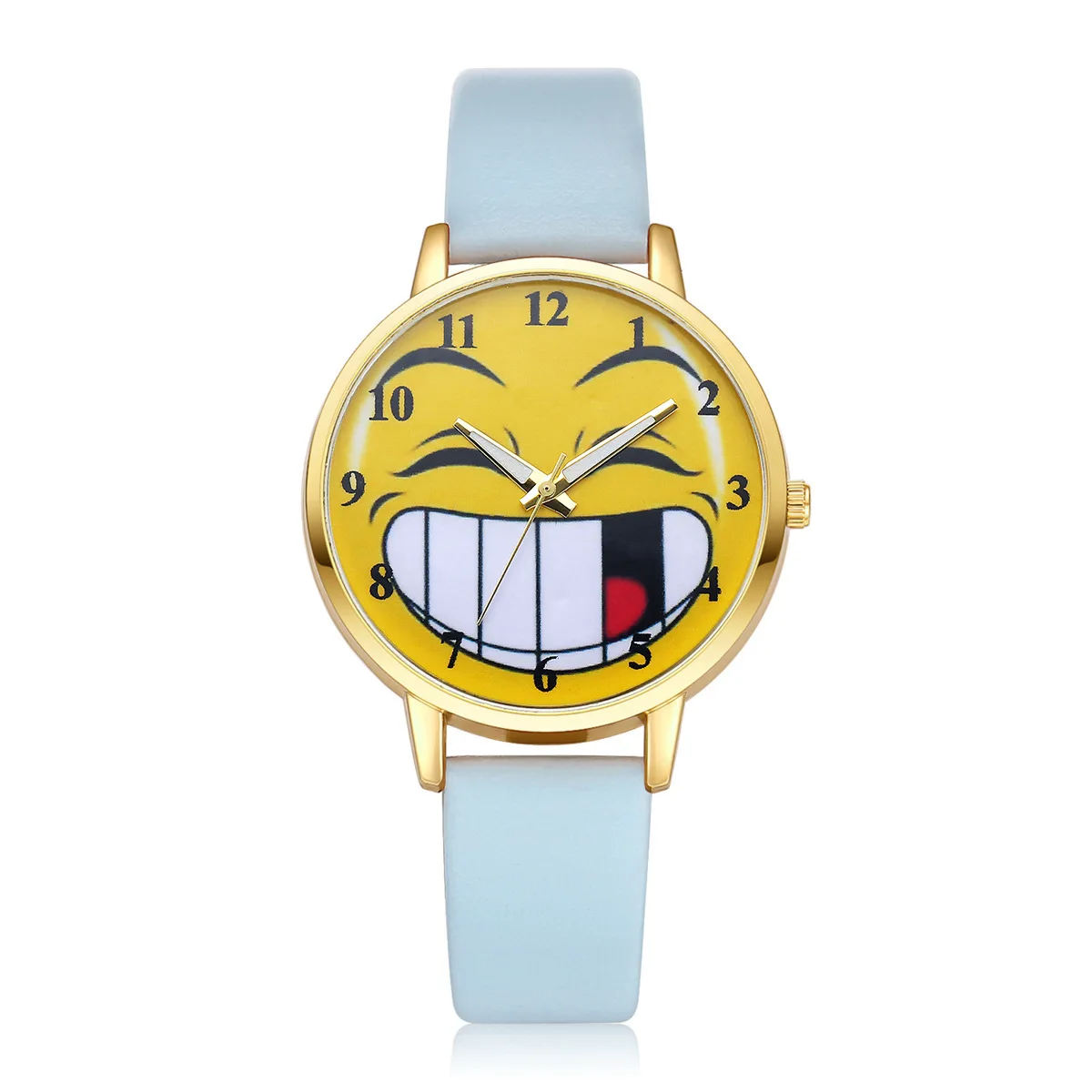 

AliExpress New Style QQ Facial Expression Package Cool Funny Teeth Mirror Quartz Watch lvpai New Style Students Watch