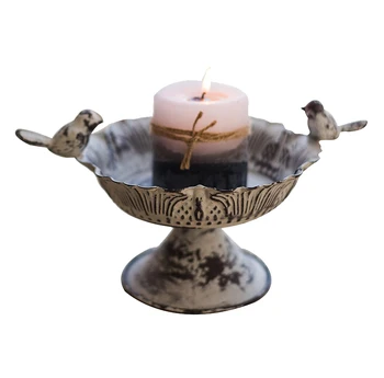 

Windproof Nordic Candle Holder Creative Table Vintage Candle Holder Lotus Flower Metal Farolillo Vela Home Decoration QBA60ZT