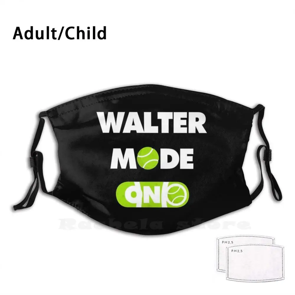 

Walter Tennis Player Mode On Print Washable Filter Anti Dust Mouth Mask Walter Tennis Player On Baller Walter Sports Sports