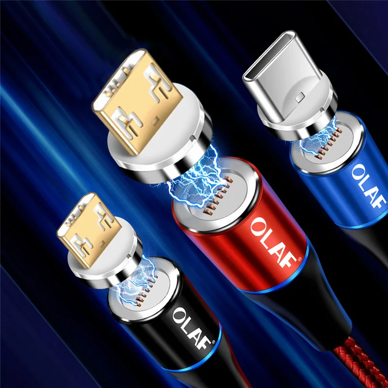 1 м 2 м 3 А магнитный кабель для быстрой зарядки 3,0 Micro USB зарядное устройство type C Быстрая зарядка для samsung S8 huawei Xiaomi магнитные телефонные кабели