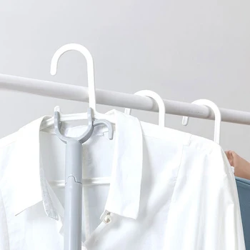 

Clothes Rack Foldable Adjustable Drying Clothes Pole Hanging Rod Household Indoor Outdoor