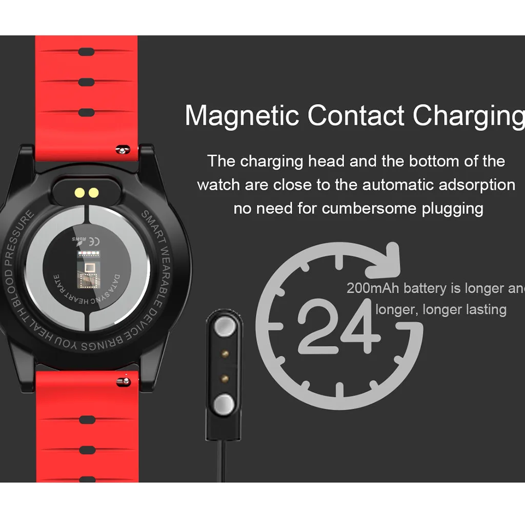 YOCUBY R19 Smart Watch ECG+PPG HR Blood Pressure Oxygen Monitor Sport Fitness Monitor Calory Wearable for IOS for Xiaomi Samsung