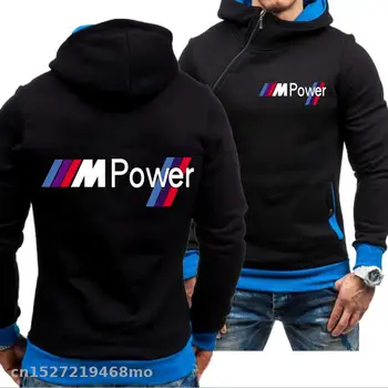 

NEW hooded sweatshirt Men Sports Casual Wear side Zipper Outwear for bmw Sweatshirts Motorcycle Racing ride Hoodies