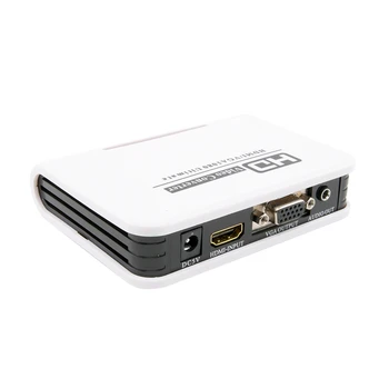 

HDMI to VGA Converter With Audio HDMI to VGA Conversion Head for LED Displays, and Projectors(EU Plug)