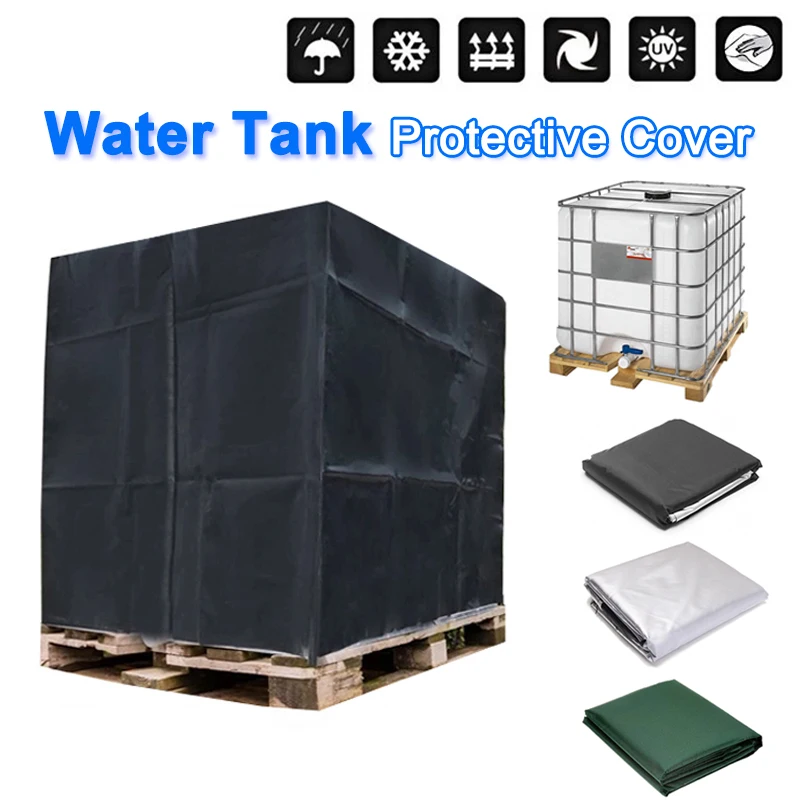 Water tank Protective Cover for 1000 Iiters IBC Container Waterproof And Dustproof Sunscreen Oxford 210D outdoor tools | Дом и сад