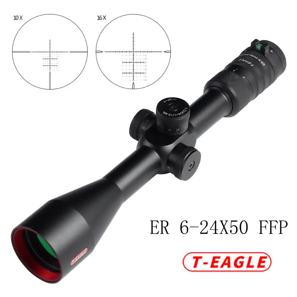 Прицел TEAGLE 6-24X50 FFP для охотничьей винтовки с большим радиусом действия ar15 ak 47