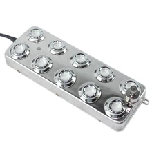 Stainless Steel 10 Head Fog Machine Mist Maker Industrial Humidifier Ultrasonic Spray Water Fountain Pond Atomizer Without Power 6 head ultrasonic mist maker fogger stainless steel industrial humidifier water fountain pond atomizer without power supply