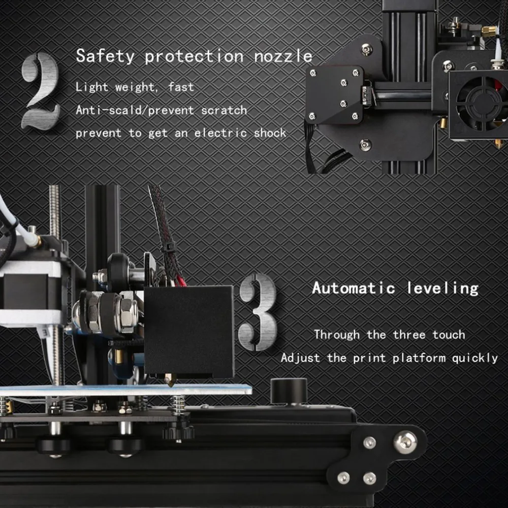 Ender-2 3d Принтер шкив версия линейная направляющая DIY комплект 3D печатная машина большой размер металлический принтер с нитью