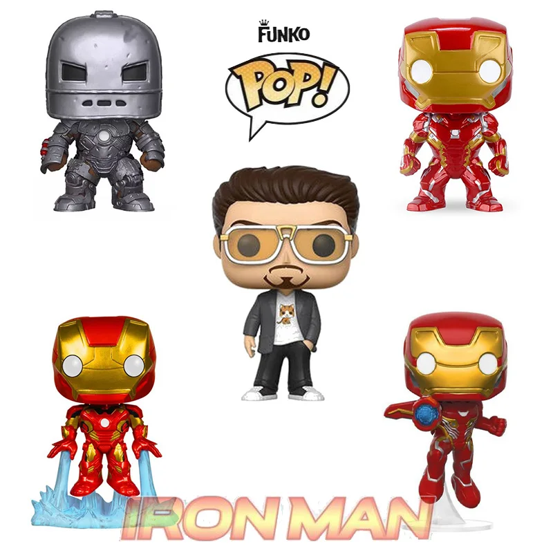 Funko POP Marvel Мстители Железный человек Tony Stark War Machine коллекция виниловых экшен и игрушек Фигурки Коллекционная модель игрушки для детей