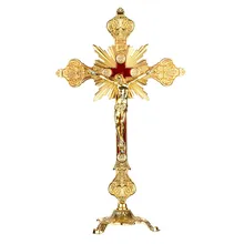 Decoration Figurines The-Stand Crucifix Christ Church Relics Cross-Wall Antique Chapel