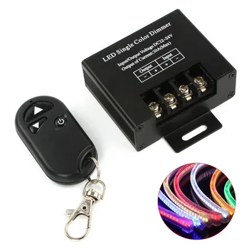 

DC 12-24V LED Dimmer Controller Practical Strip Light Switch Home Smart Easy Apply Aluminum Shell Mini Electronic Single Channel