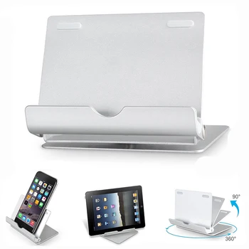 

Tablet Stand for iPad Stand 360 Degrees Rotating Tablet Holder 4-12"Foldable Aluminum Multi-angle Portable Phone Holder Stand