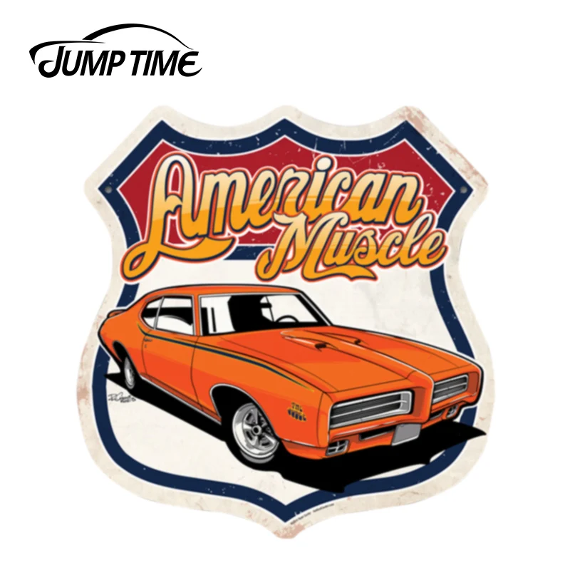 JumpTime 13 см x 12 4 для американский масл-1969 GTO Авто винила Стикеры бампер автомобиля