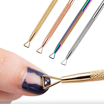 

Stainless Steel Nail Cuticle Pusher Dead Skin UV Gel Polish Remover Tweezer Nail Art Files Care Nail Clean Nail Art Tools