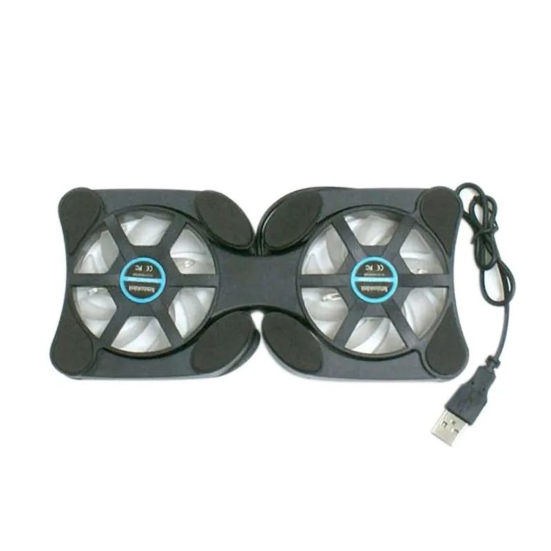 

Foldable USB Cooling Pads For Laptop With Dual Fan Small Portable Octopus Cooling Pads