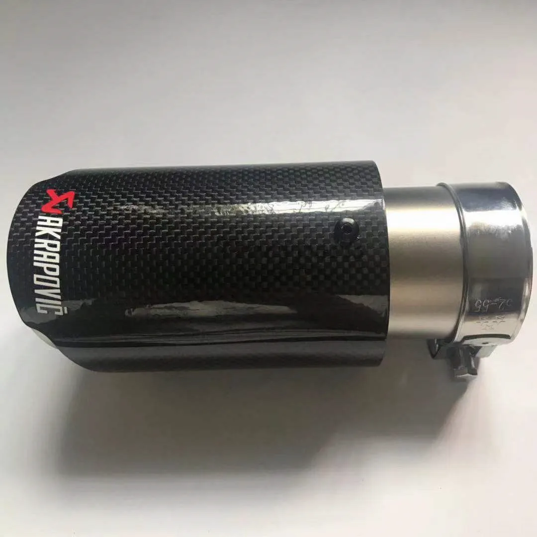 Универсальный наконечник выхлопной трубы Akrapovic 48 мм 51 мм 54 мм 57 мм 60 мм на входе 76 мм 89 мм 101 мм 114 мм на выходе из углеродного волокна глушитель трубы