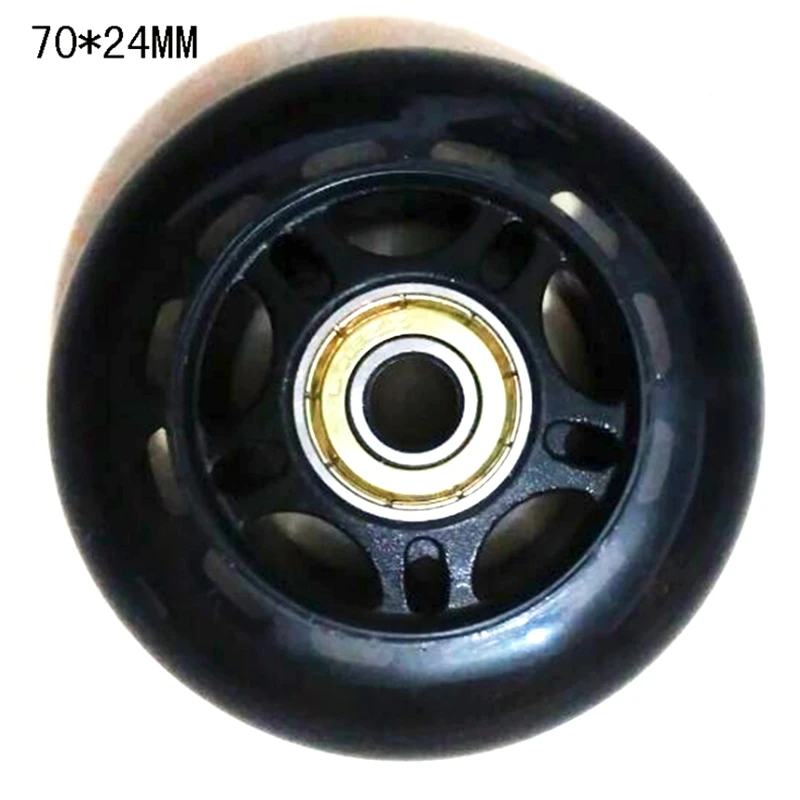 Roller Skates Rubber Wheels Anti-Skid Mute Wear-Resistant Roller Skates Skate Accessories 4Pcs