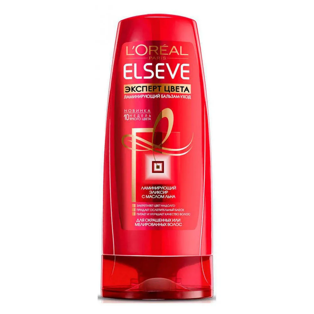 Бальзам для волос ламинирующий «Эксперт Цвета» L'Oreal Paris Elseve, 400 мл