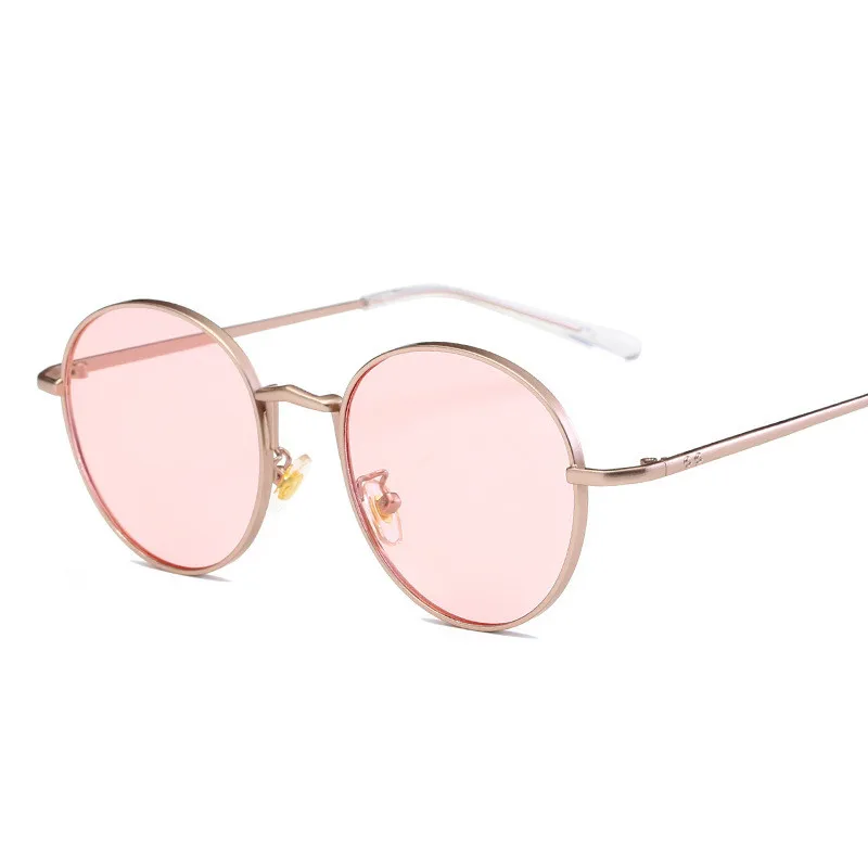 RBROVO, роскошные круглые солнцезащитные очки для женщин, Винтажные Солнцезащитные очки для женщин, круглые очки для женщин, фирменный дизайн Oculos De Sol Feminino - Цвет линз: Pink