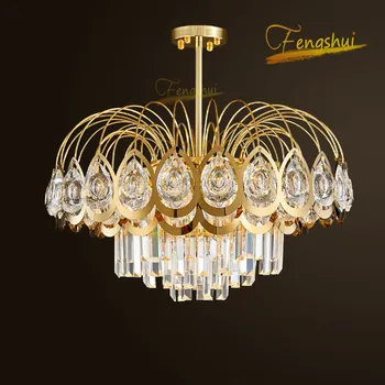 

Modern Luxury Crystal LED Pendant Lamp Lighting Nordic Stainless Steel Titanium Peacock Pendant Lights for Loft Hotel Room Lamps