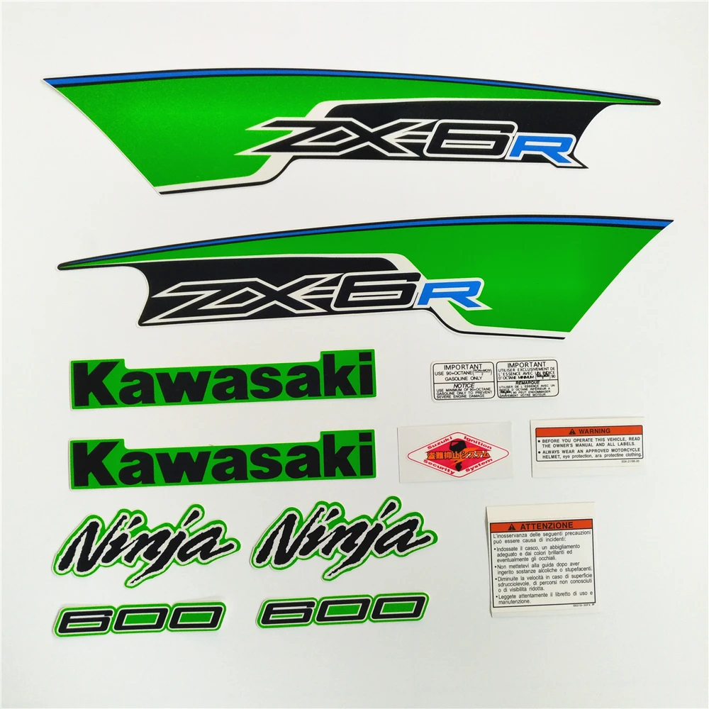 Мотоцикл для Kawasaki NinjaZX6R Ninja ZX6R 12 2012 полный комплект высокого качества наклейка