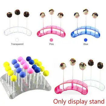 

Transparent Lollipop Shelf Display Stand Colorful Curved Shelf Cake Stand Display F0C0