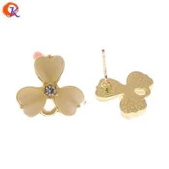 

Cordial Design 50Pcs 13*14MM Earrings Stud/Jewelry Accessories/Flower Shape/Resin Effect/DIY Making/Hand Made/Earring Findings