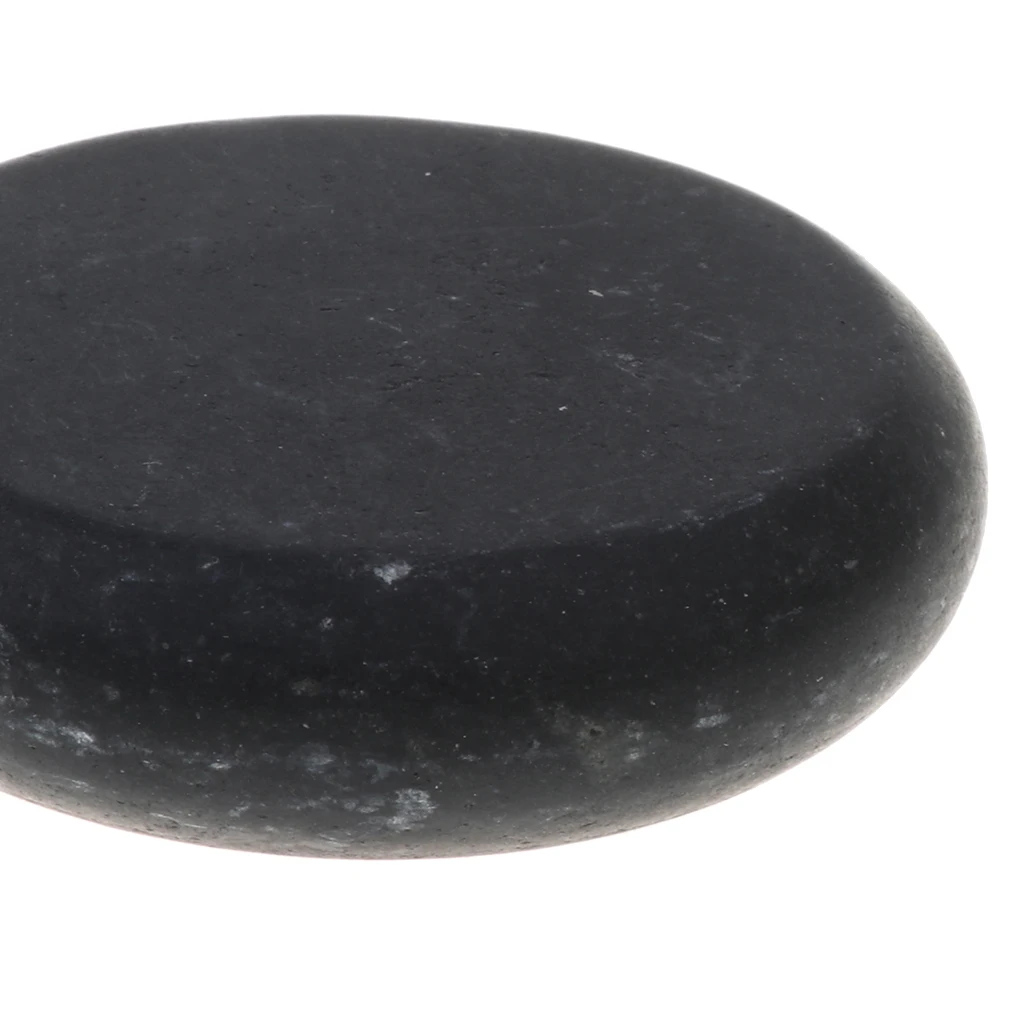 4Pcs Black Lava Natural Energy Massage Stones for Personal SPA Hot Compress Spa Rock Basalt Body Health Care Stone