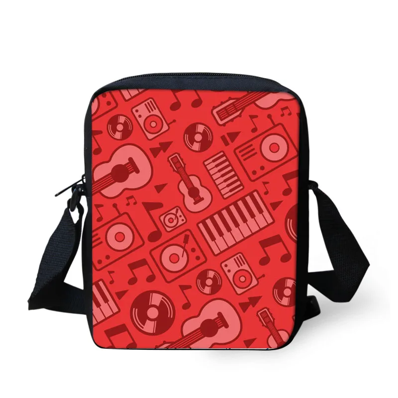 Сумка-мессенджер Thikin Rock с музыкальным узором для девочек, сумка через плечо для телефона для мальчиков, сумки для покупок, Mochila Infantil - Цвет: CDZHL751E
