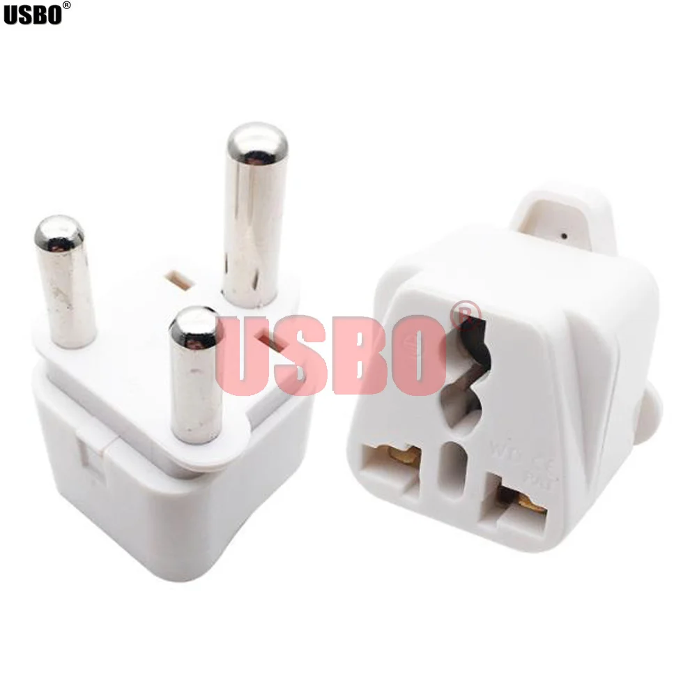 Black white universal AU UK US EU German France Israel Italy Swiss Brazil South Africa travel adapter plug socket converter