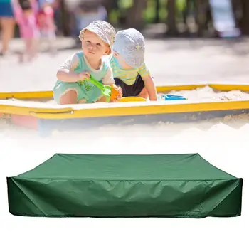 

Square Garden Dust cover Oxford Sandbox Sandpit Dust Cover Multifunction Dustproof Waterproof Canopy Shelter with Drawstring