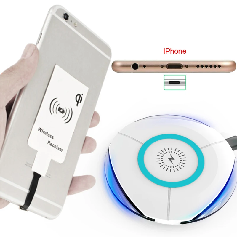 Беспроводное зарядное устройство для зарядки мобильного телефона для Iphone Беспроводное зарядное устройство Конвертация патч для Xiaomi huawei