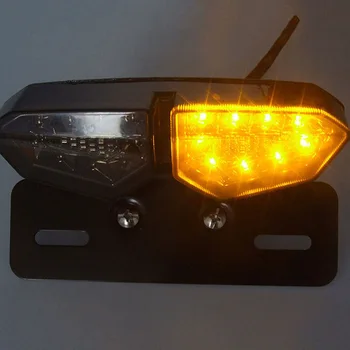 

Lamp Motorcycle tail light Assembly Red & amber 1PC Smoked Turn Signal