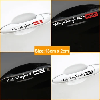 

4Pcs Car Handle WRC Rally Stickers For Chevrolet Cruze Aveo Lacetti Captiva Cruz Niva Spark Orlando Epica Sail