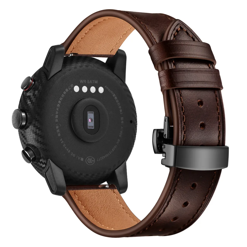Ouhaobin сменный кожаный браслет для Huami AMAZFIT 2/2S часы Stratos смарт-браслет аксессуары