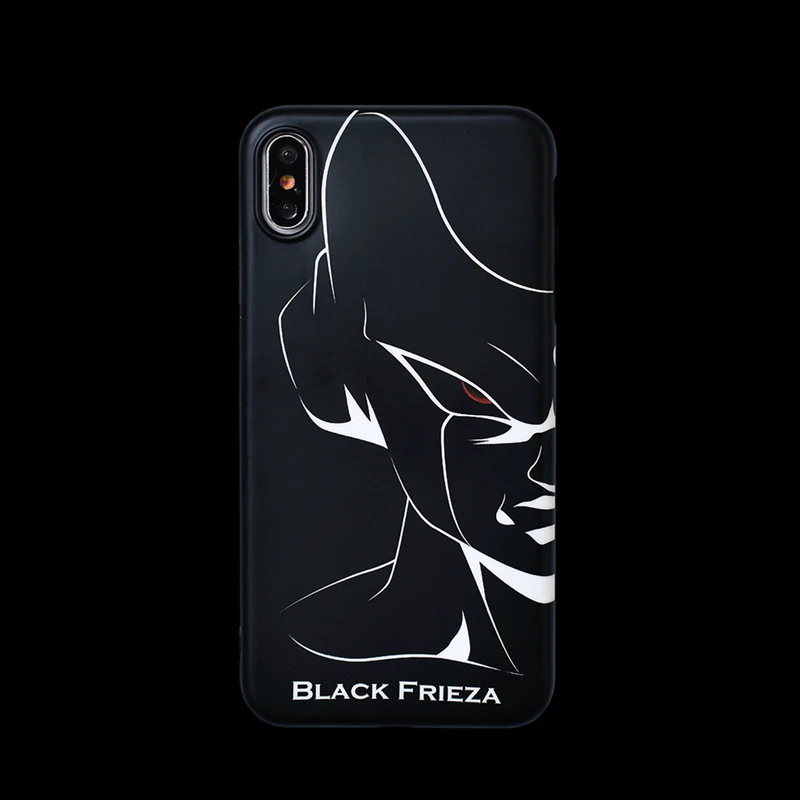 

Anime Black Frieza pattern phone case for iPhone X XR Xs Max 8 7 6 6s plus IMD Anti-fall silicone case for iPhone 11 pro case
