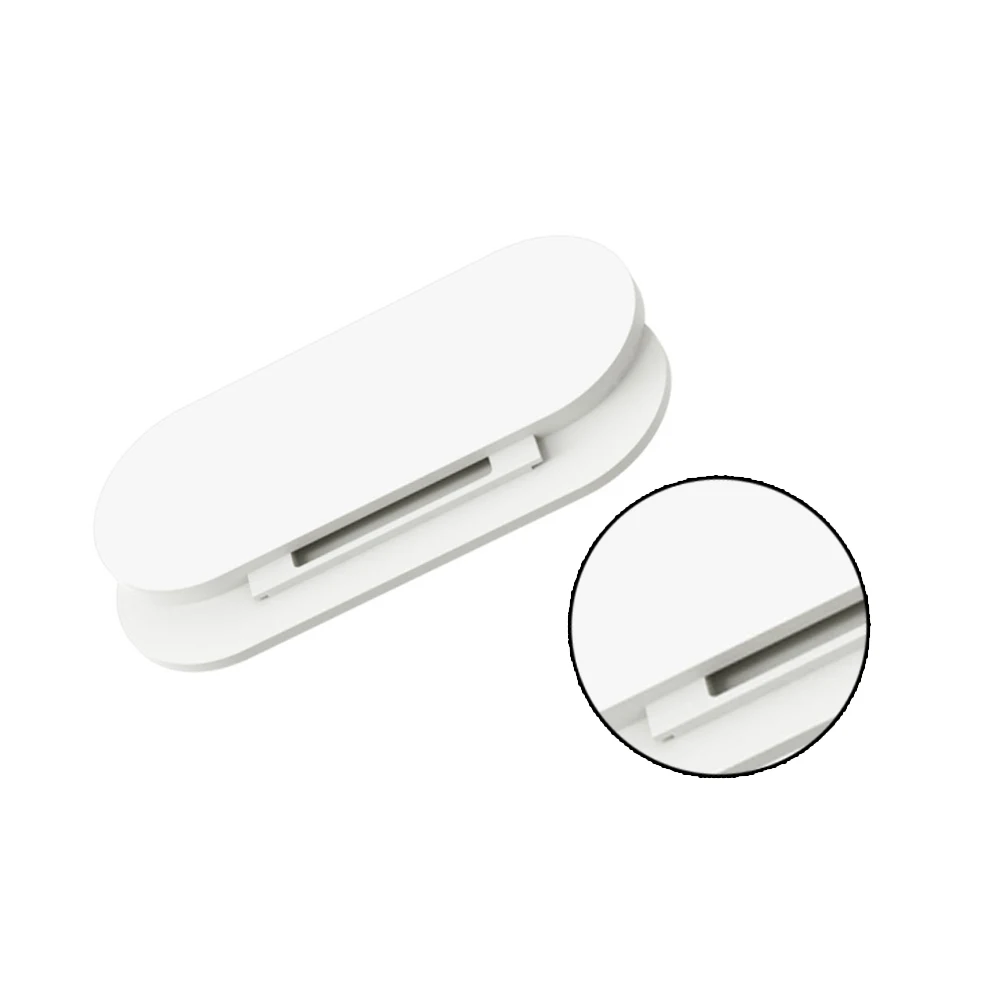 

Wall-mounted power seamless home free punching plug-in socket holder - oval I-shaped white (minimum order quantity 10)