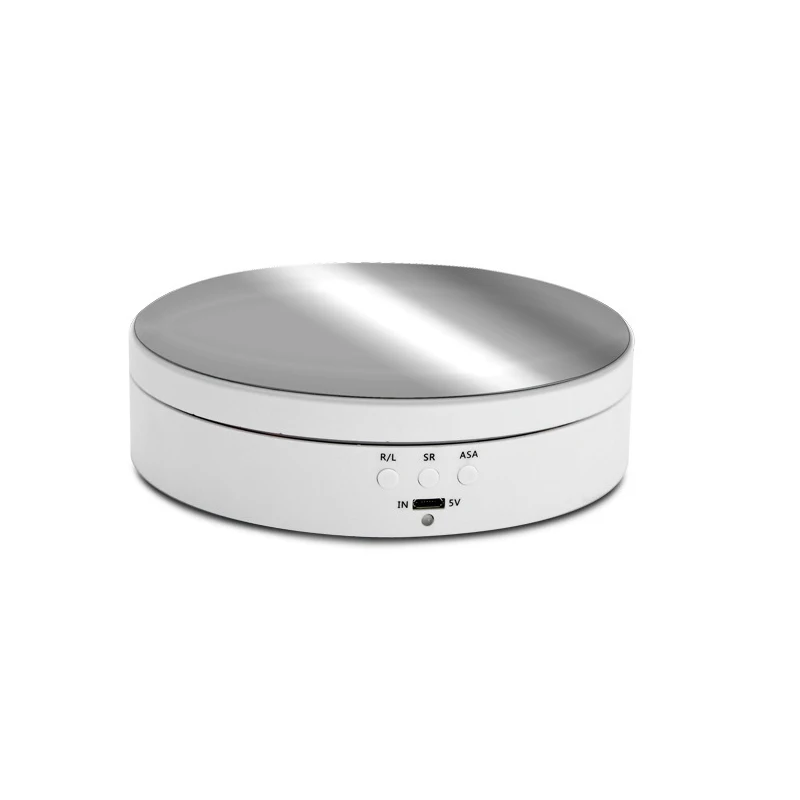 

Rechargeable Turntable Display Stand 360 degree Rotating Angel Speed Adjustment for Photography/Jewelry